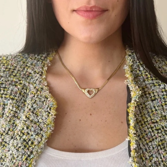 🤍 Vintage CHRISTIAN DIOR Heart Necklace - Picture 6 of 6